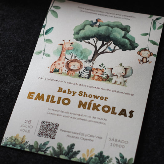 Invitaciones de Baby Shower Bunda