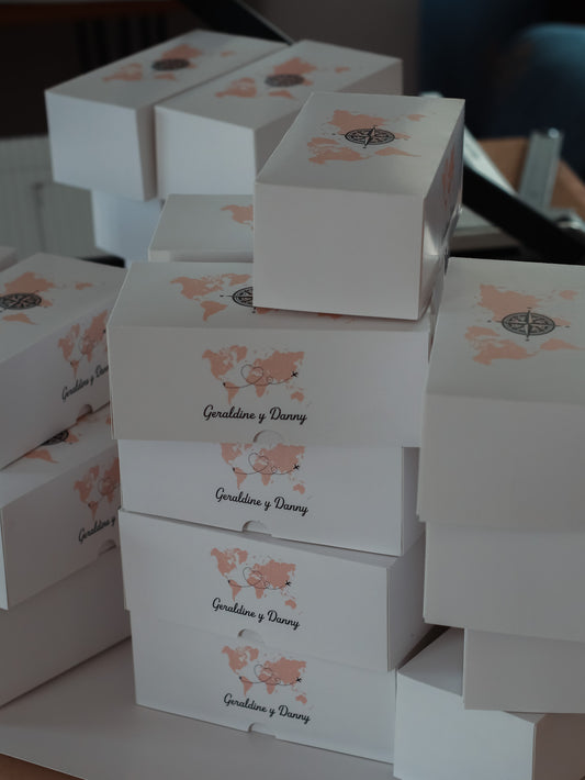 Caja para torta personalizada rectangular