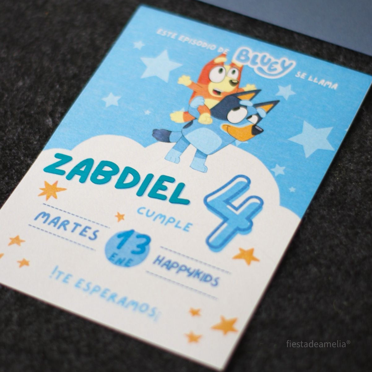 Invitaciones Cumpleaños Heze