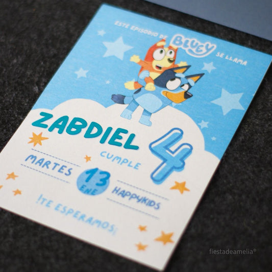 Invitaciones Cumpleaños Heze