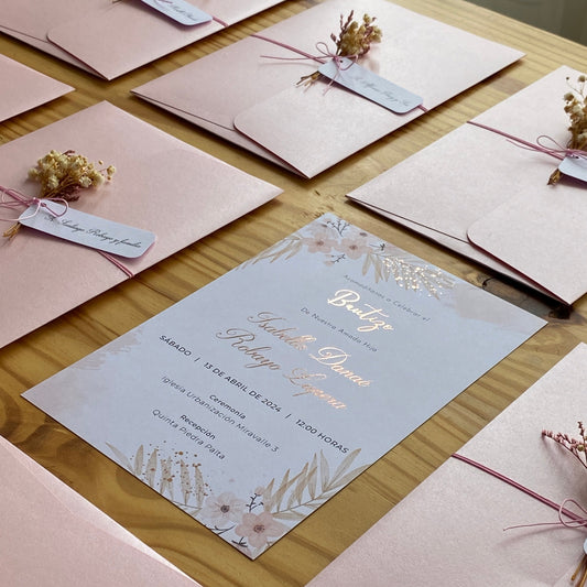 Invitaciones de Bautizo Hadar