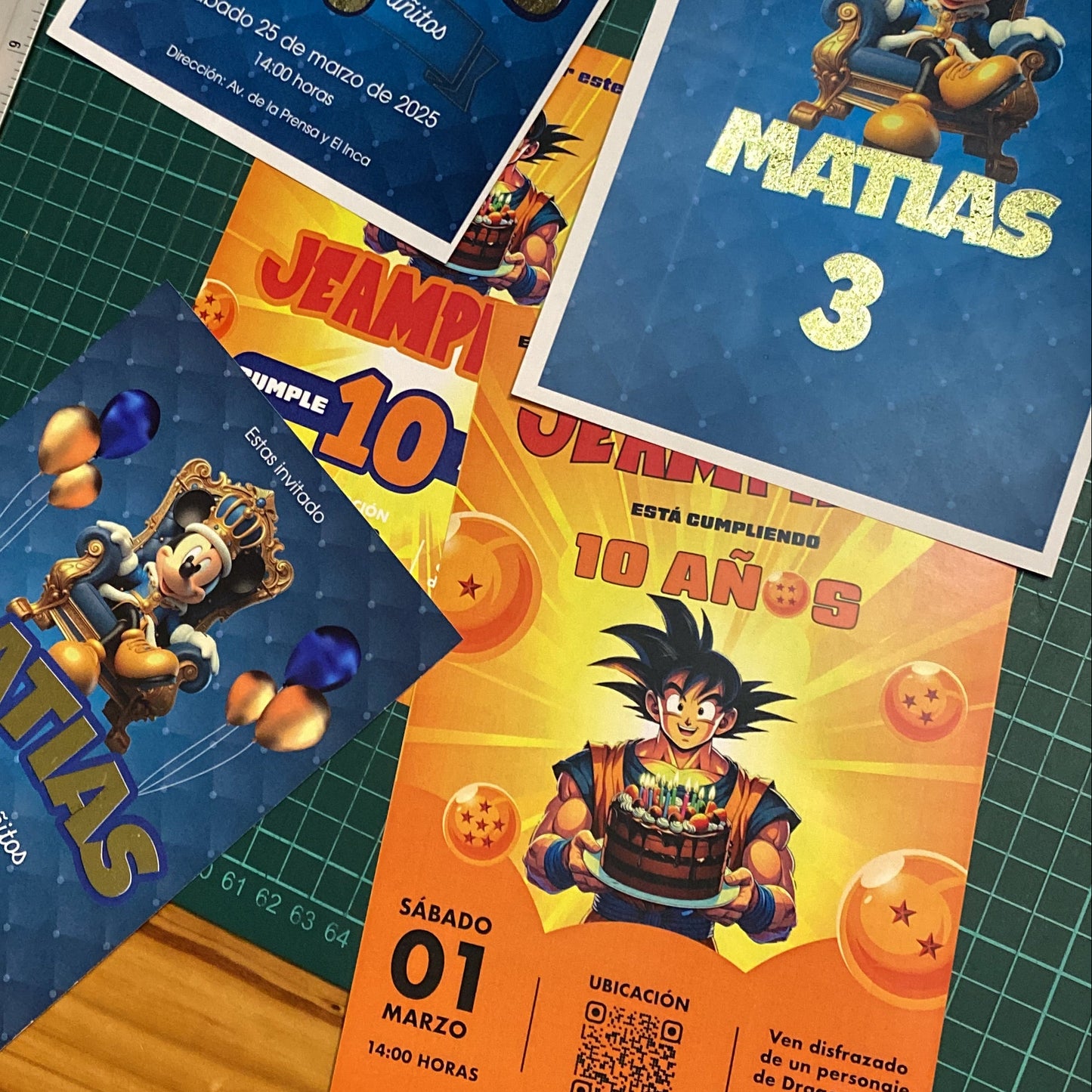 Invitaciones Cumpleaños Heze
