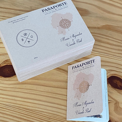 Invitaciones de Boda Pasaporte