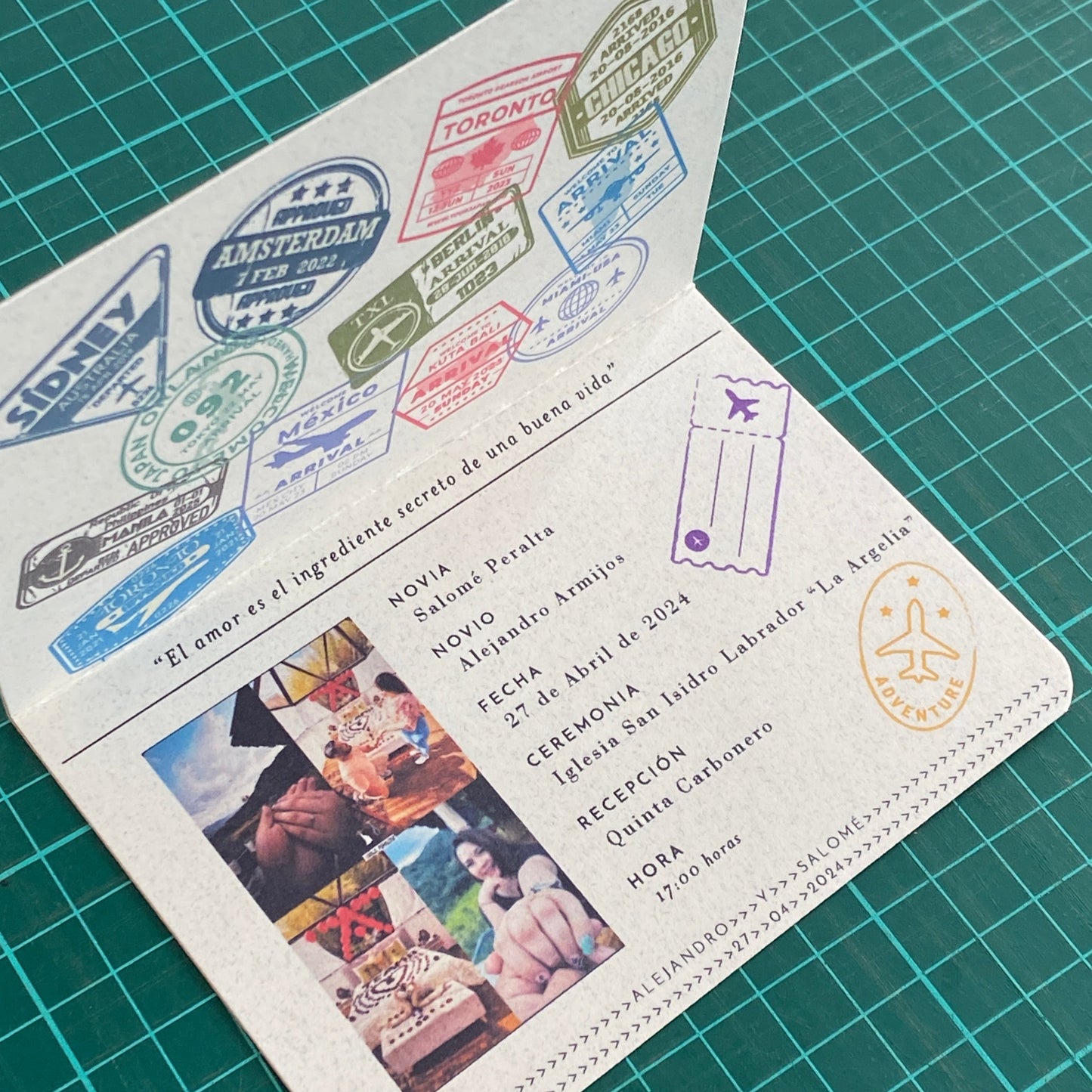 Invitaciones de Boda Pasaporte