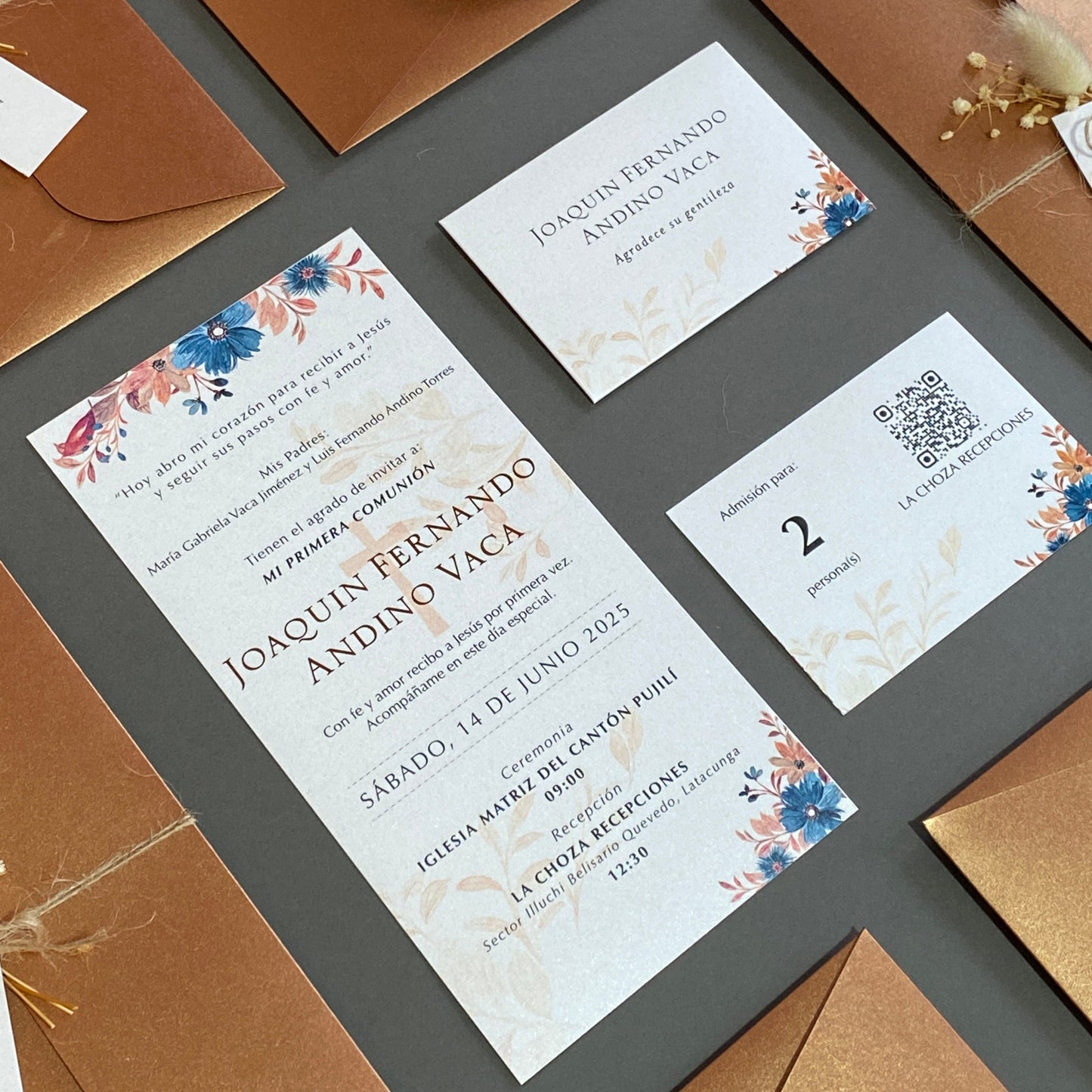 Invitación Comunión, Confirmación Alasia