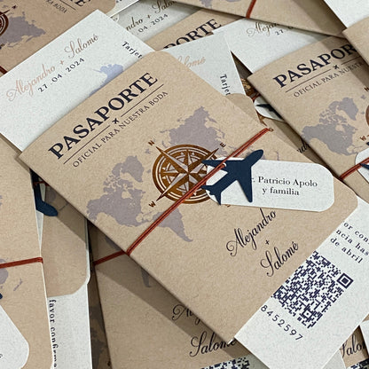 Invitaciones de Boda Pasaporte