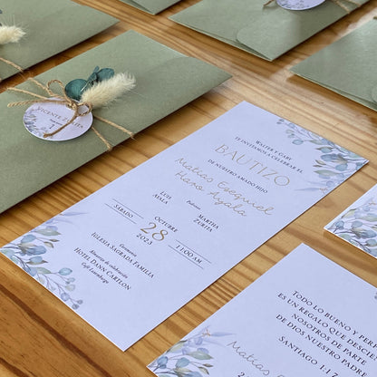 Invitaciones de Bautizo Capella