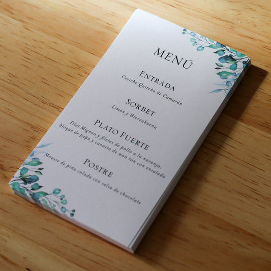 Menús personalizados para Eventos