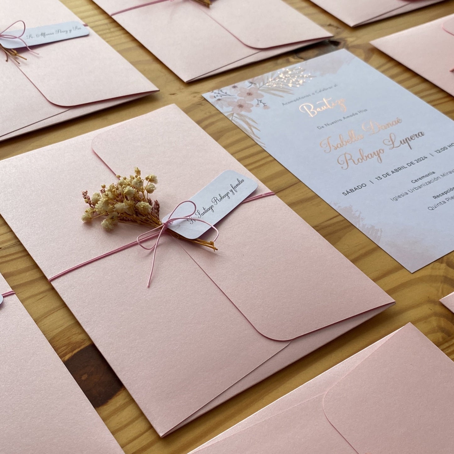 Invitaciones de Bautizo Hadar