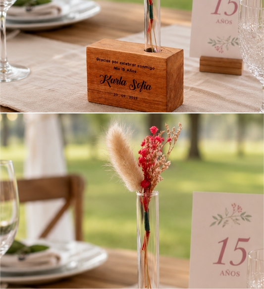 Recuerdo de 15 años Mini Florero