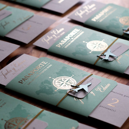 Invitaciones de Boda Pasaporte