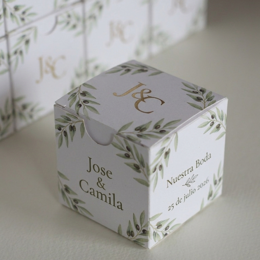 Recuerdo de Boda Caja con 10 Almendras