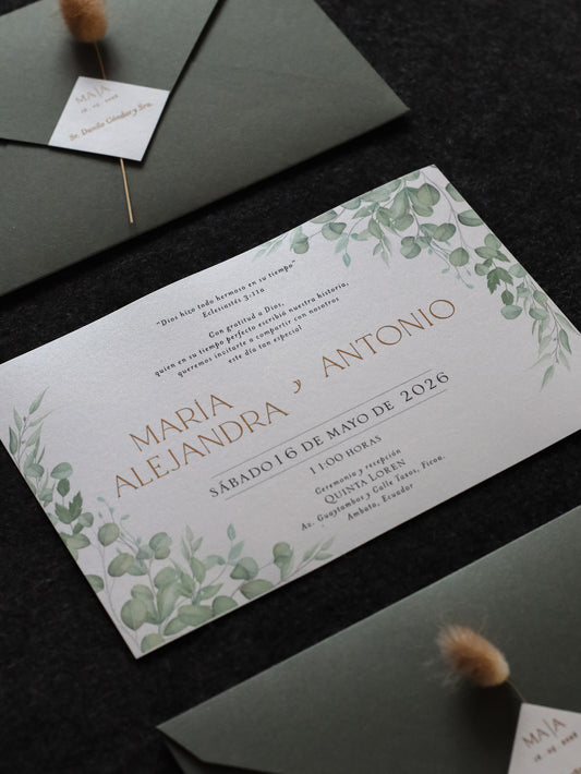 Invitación de Boda Andrómeda