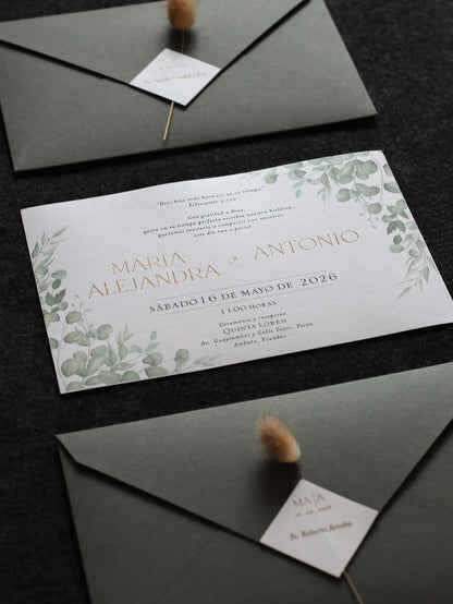 Invitación de Boda Andrómeda