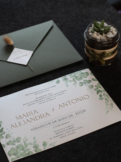 Invitación de Boda Andrómeda