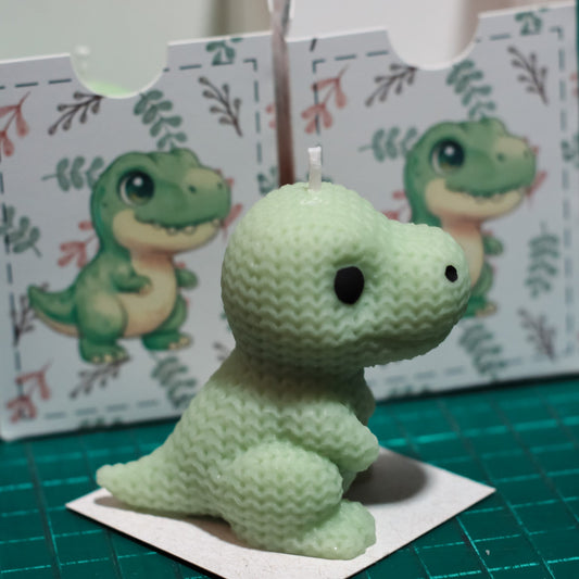 Recuerdo de Baby Shower Vela T-rex