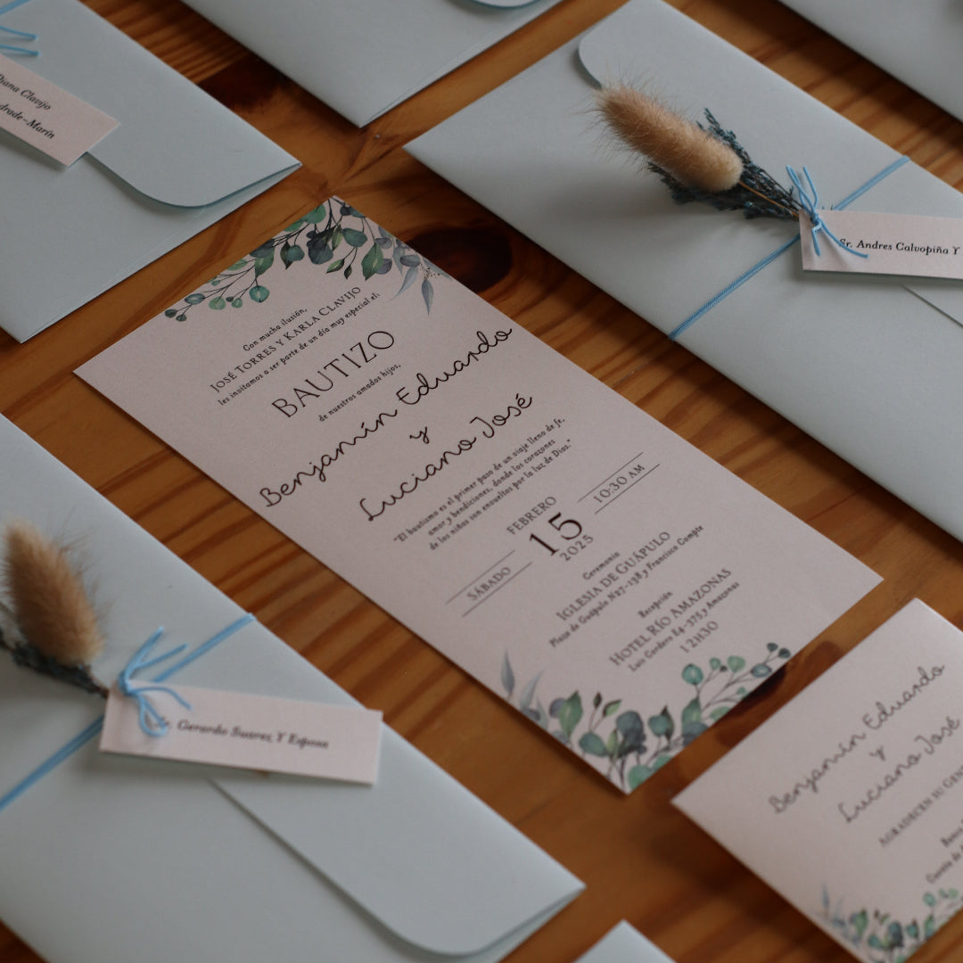 Invitaciones de Bautizo Capella