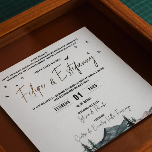 Invitación Enmarcada