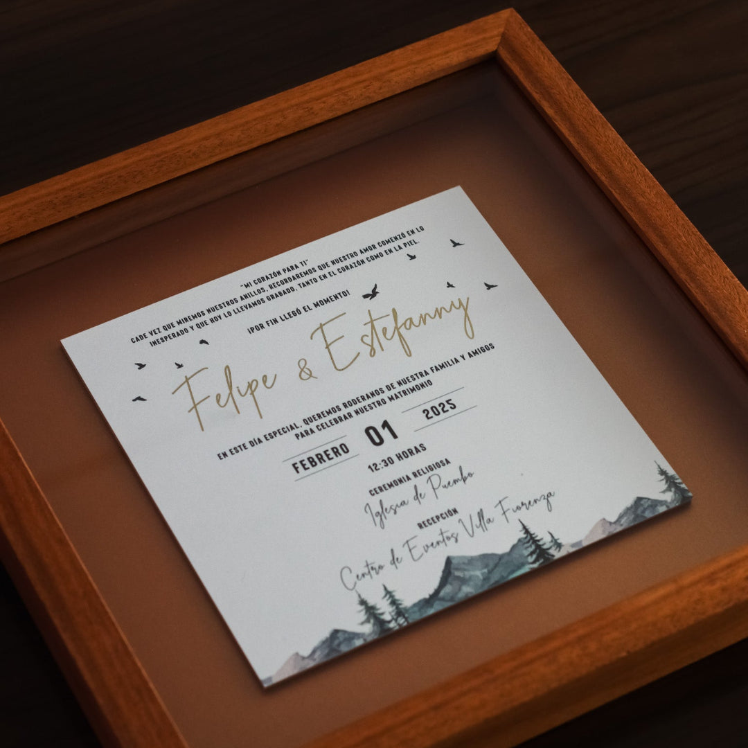 Invitación Enmarcada