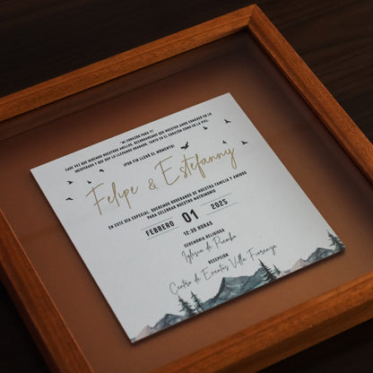 Invitación Enmarcada