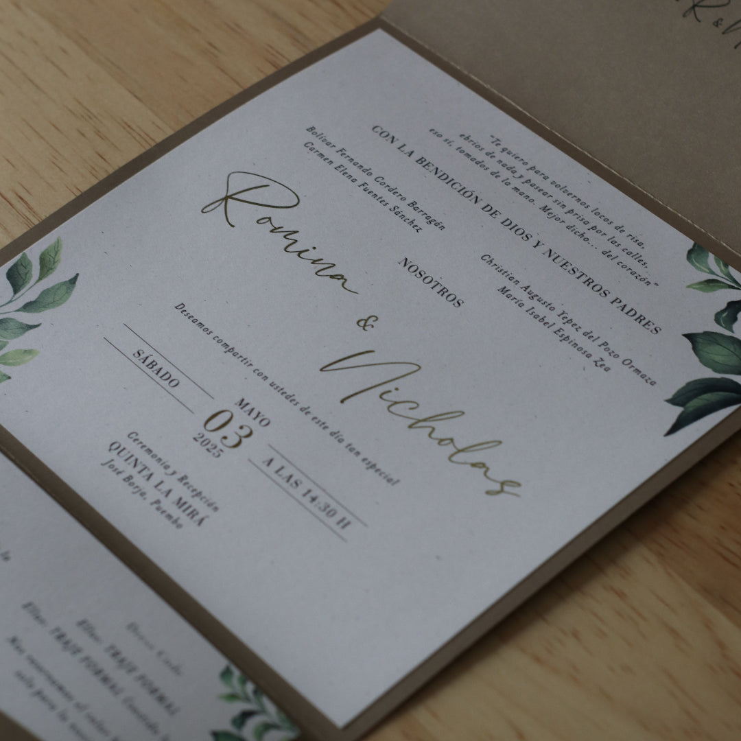 Invitaciones de Boda Orión