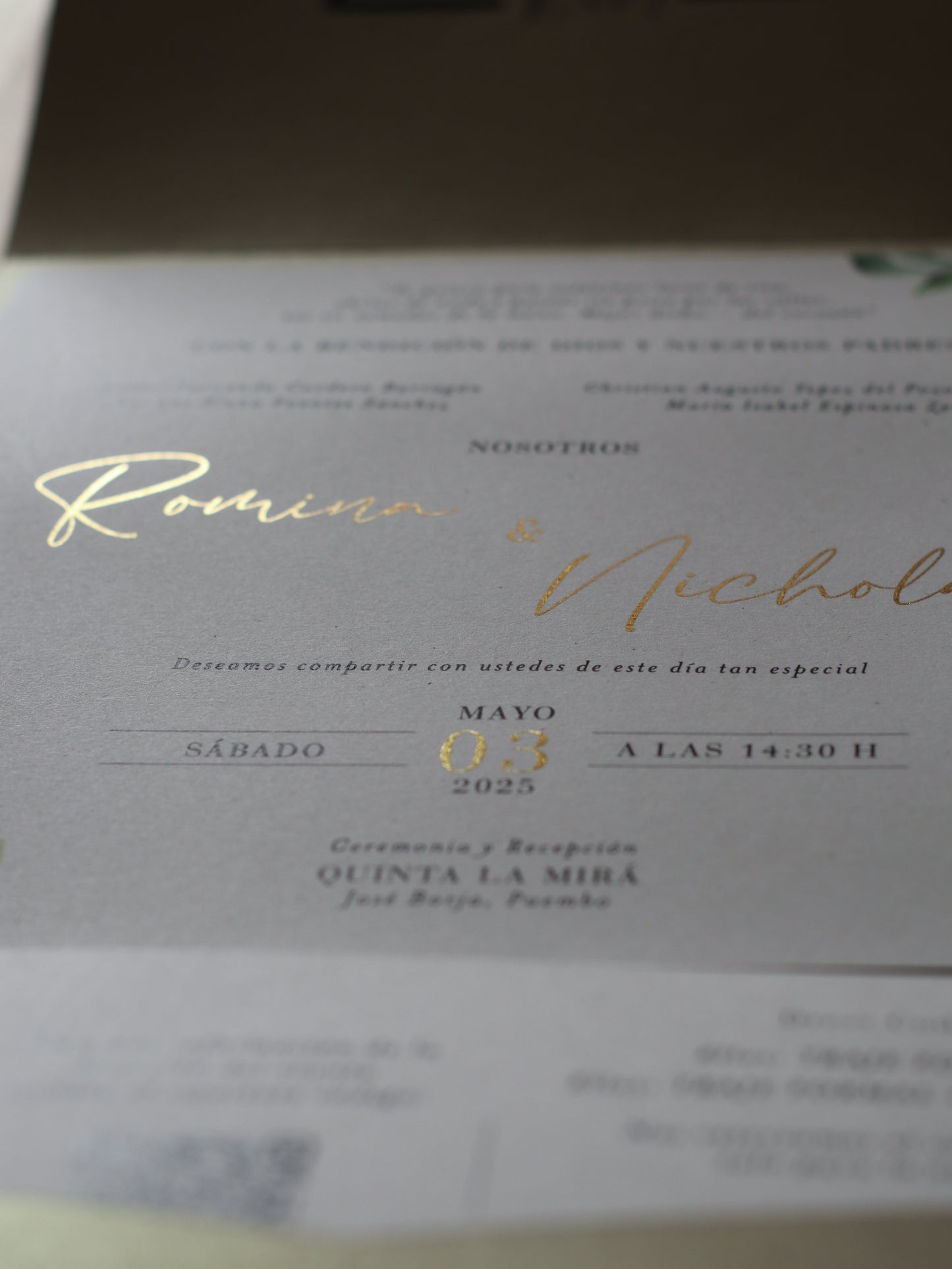 Invitaciones de Boda Orión