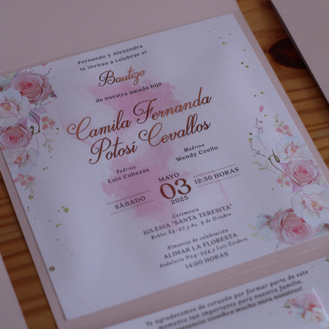 Invitaciones de Bautizo Sirius