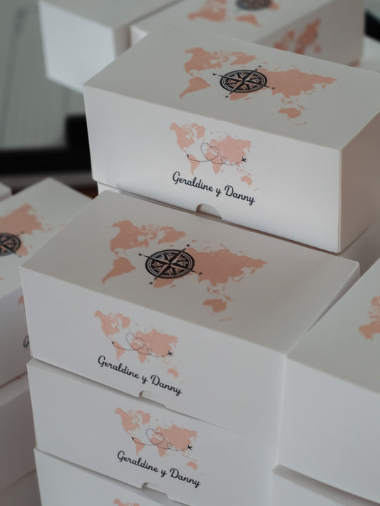 Caja para torta personalizada rectangular