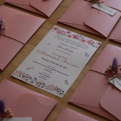 Invitaciones de Bautizo Hadar