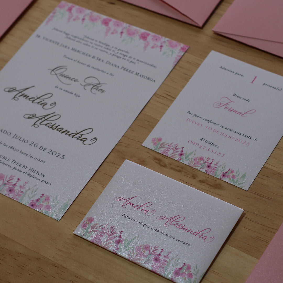 Invitación de 15 años Hamal