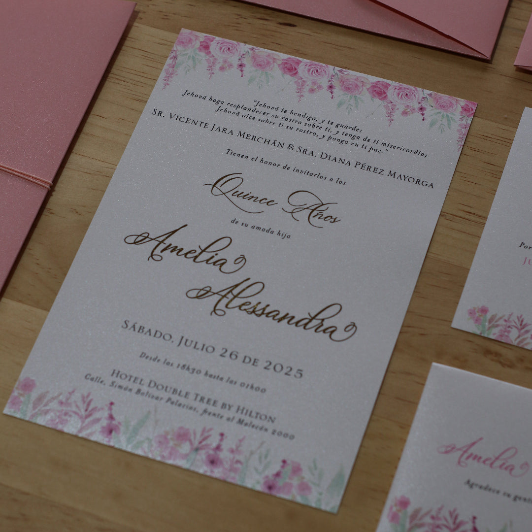 Invitación de 15 años Hamal