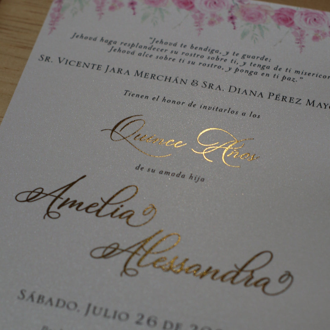 Invitación de 15 años Hamal