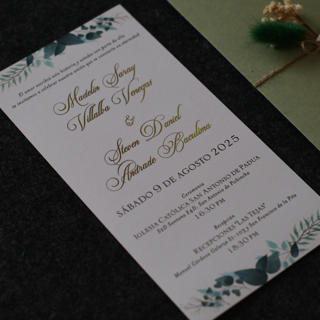 Invitaciones de Boda Gemini