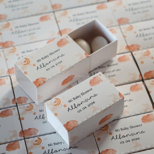 Recuerdo de Baby Shower Caja con 3 Almendras